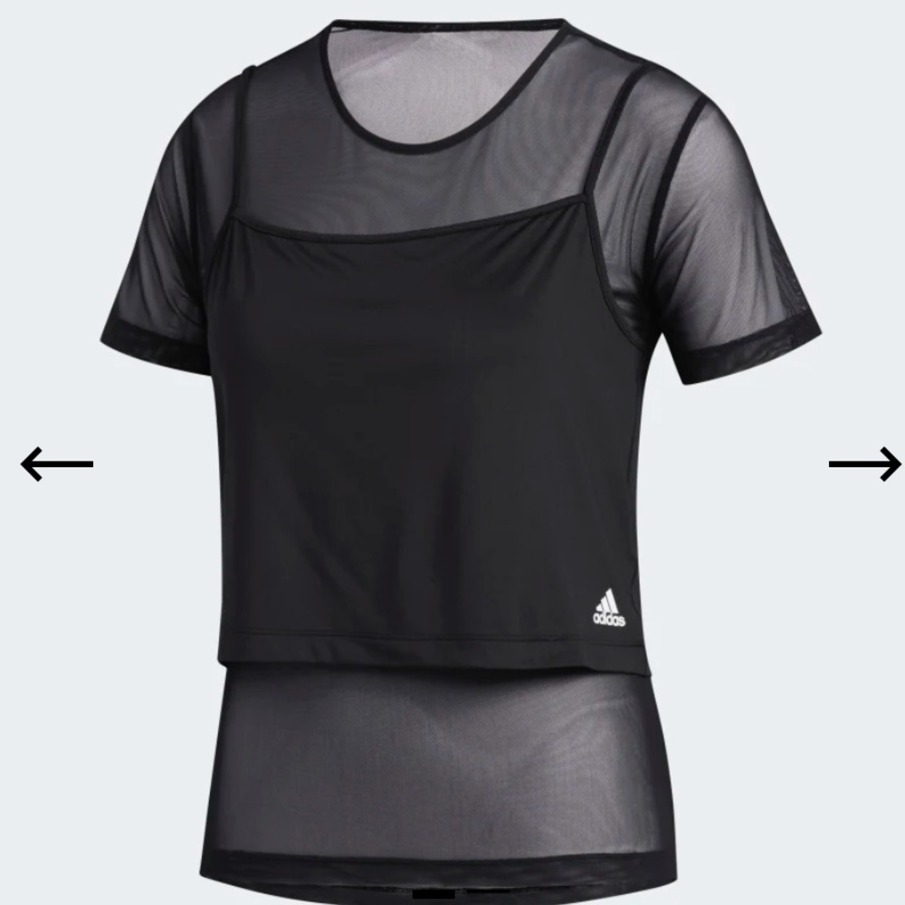 ♻️🆕 adidas Power 2-in-1 AEROREADY Shirt Black 628